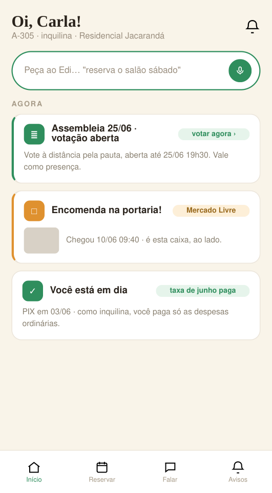 Home do morador